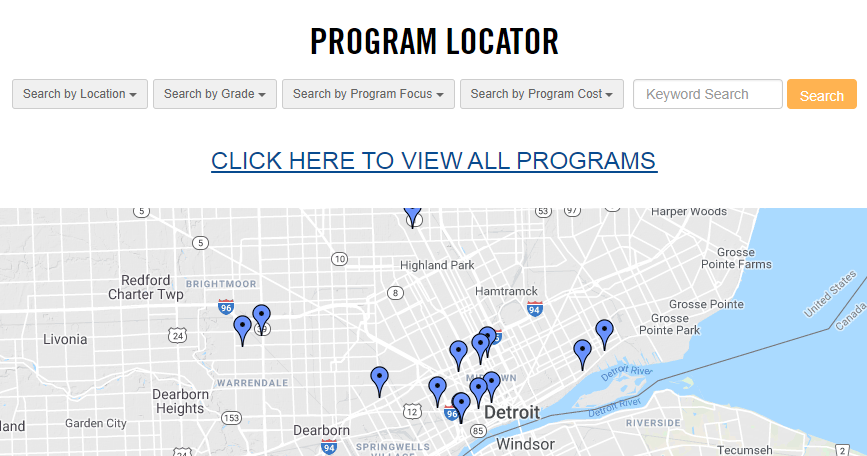 UWSEM Summer Spark - Program Locator - Summer 2018