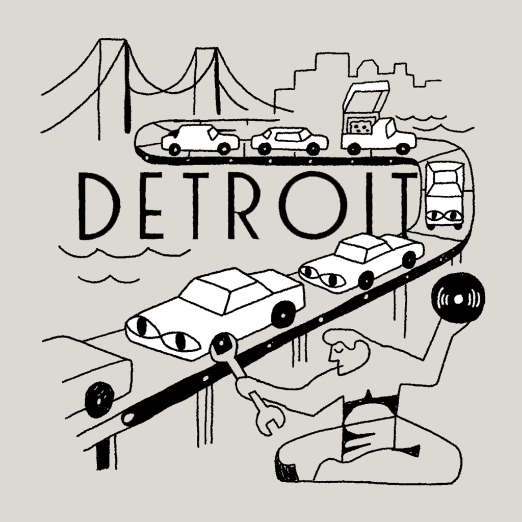 Detroit image for Give Where You Live campaign via Mailchimp featuring ProsperUs Detroit.