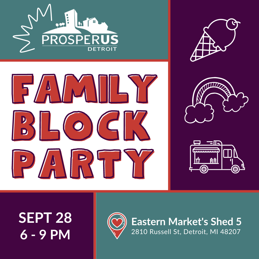 ProsperUs Detroit Family Block Party Header Image