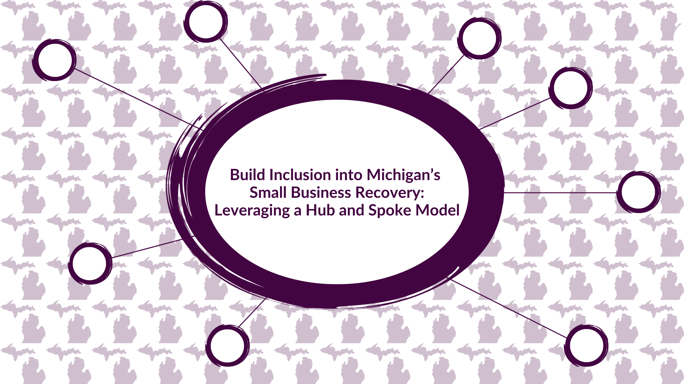 Blog Header Image to share Build Inclusion into Michigan’s Small Business Recovery: Leveraging a Hub and Spoke Model